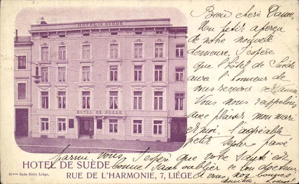 Hotel de Suède — Rue de l'Harmonie, 7, Liège — Maison Spée-Zellis - Vorderseite