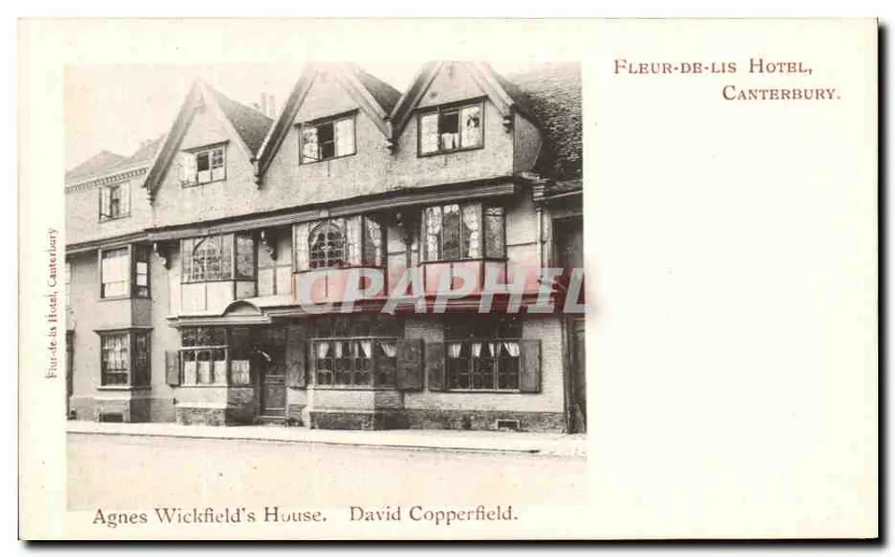Fleur-de-lis Hotel, Canterbury — Agnes Wickfield's House, David Copperfield — Verlag nicht sichtbar - Vorderseite