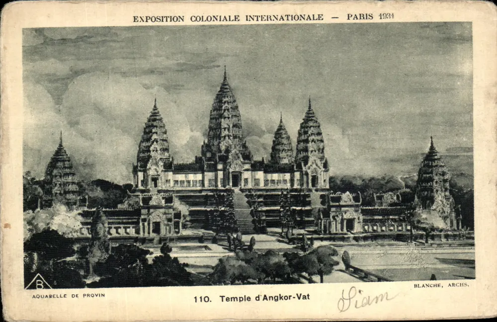 Temple d'Angkor-Vat — représentation au Temple d'Angkor-Vat — éditeur BLANCHE, ARCHS. n° 110 - Vorderseite
