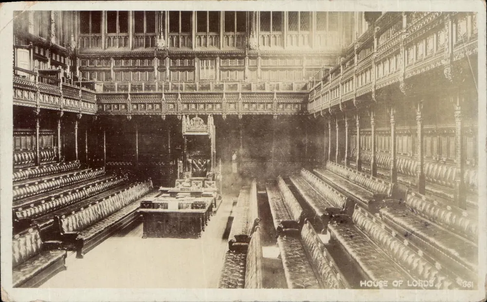 Salle du Sénat — Salle du Parlement britannique — éditeur A. & G. Paton's, n° 361 - Vorderseite