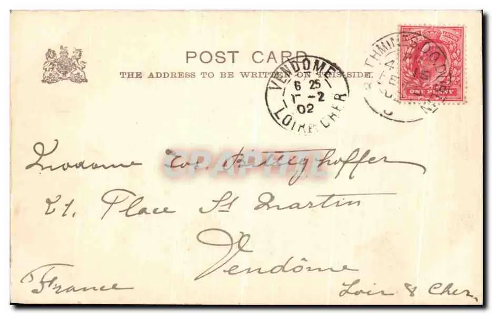La Piedra del Tratado, Limerick — Irlanda — editor Raphael Tuck & Sons, n° 2824 - Reverso