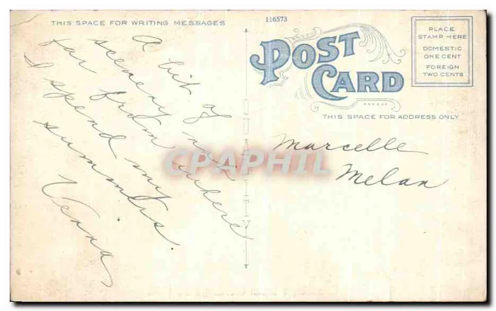 Gelatt, PA — Estrada cercada de árvores e flores — Postcard Brand - Verso