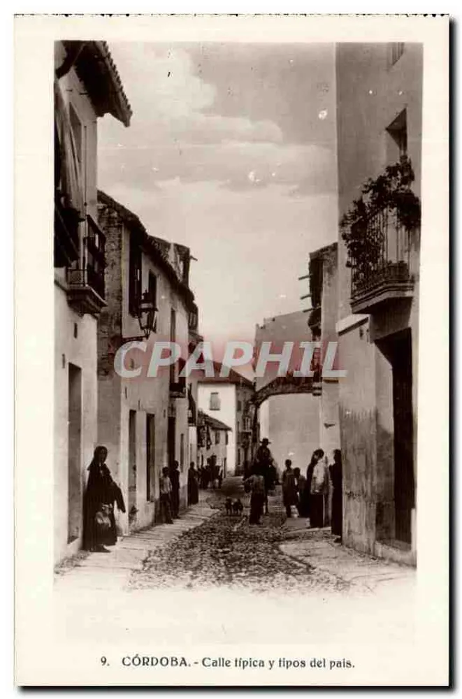 Córdoba — Typische Straße und lokale Typen — Serie 9, Verlag unbekannt - Vorderseite