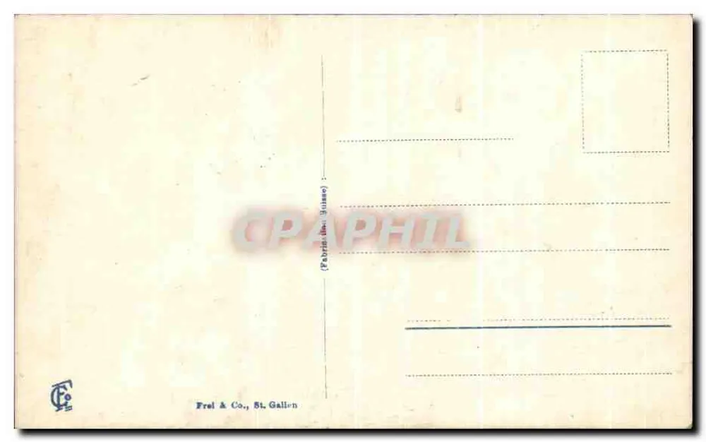Herisau, Bahnhofstrasse — vista panorâmica — Frel & Co., St. Gallen, n° 7553 - Verso