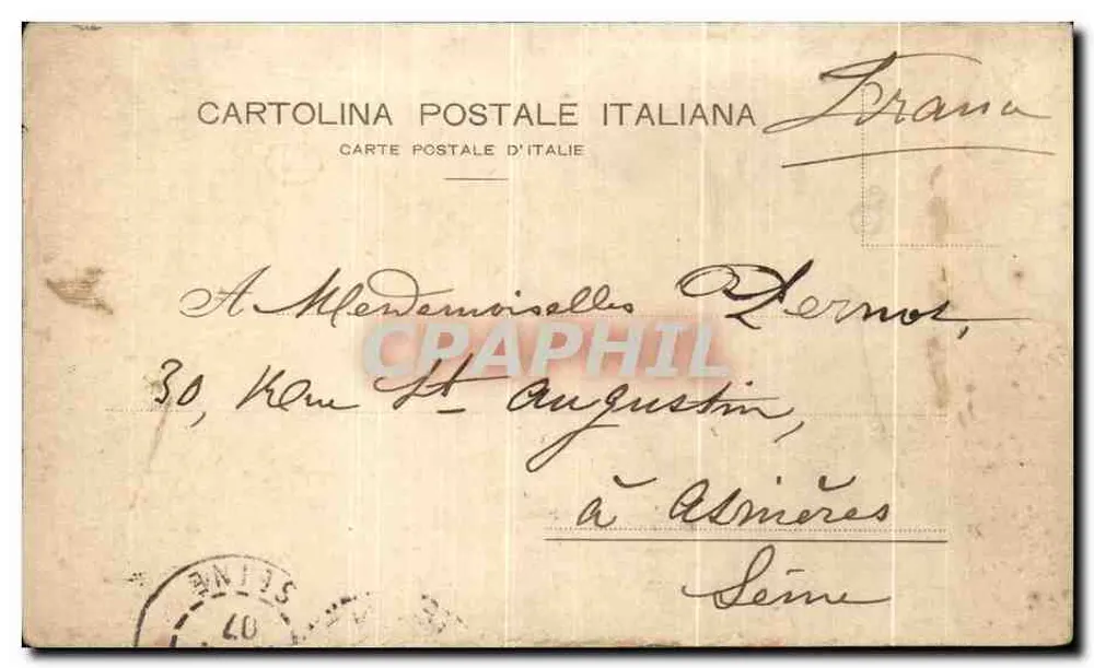 FIRENZE - VÉDUTA DEI LÚNGARNI — G.P.M. 190 — n° 00370 - Verso