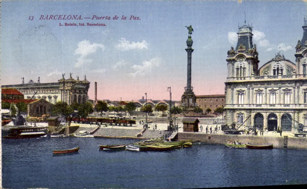 Barcelona — Puerta de la Pas — L. Roisin, fot. Barcelona, n°13 - Frente