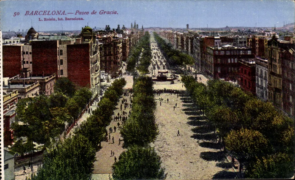 Barcelona — Paseo de Gracia — L. Roisin, lote. Barcelona, n°50 - Frente