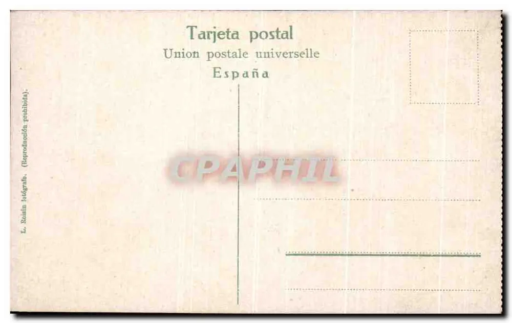 Palácio das Belas Artes — Barcelona, Espanha — L. Boléia, n°8 - Verso
