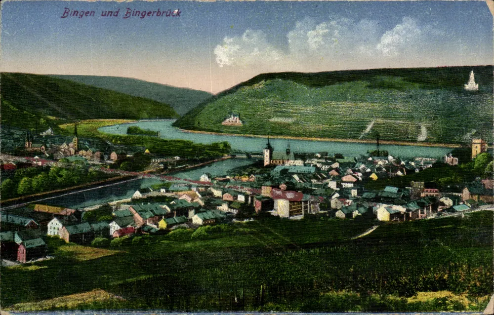 Bingen und Bingerbrück — vista panorâmica — editor não visível - Frente