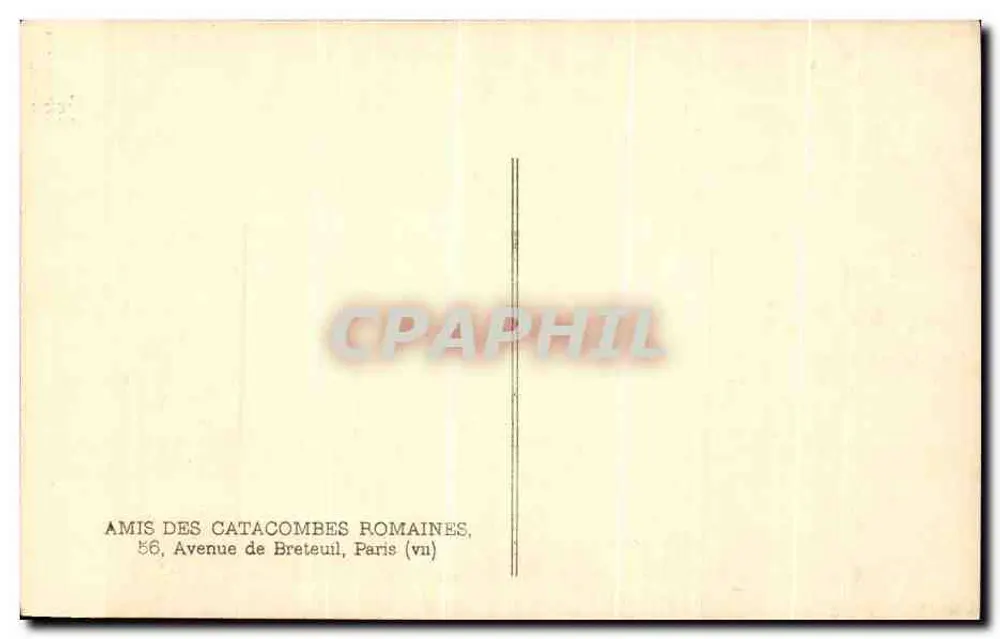 Rom — Catacombe des heiligen Sebastian — Hypogäum von M. Clodius Hermès - Rückseite
