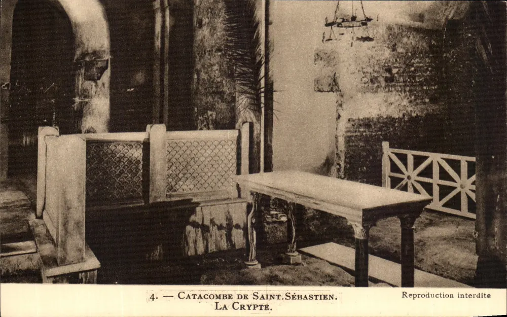 Catacumba de São Sebastião — A Cripta — AMIS DES CATACOMBES ROMAINES - Frente
