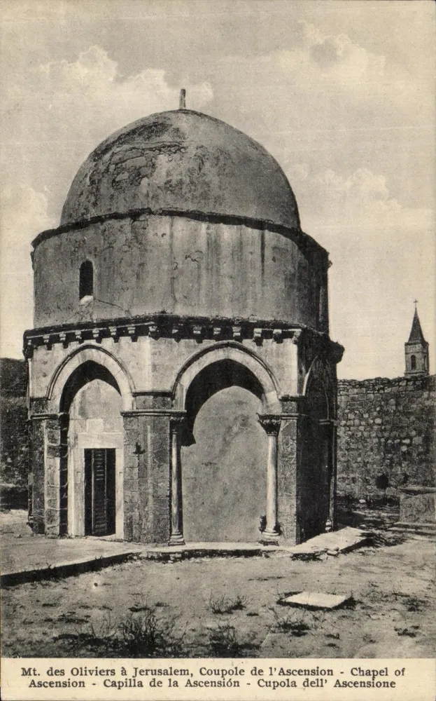 Mt. des Oliviers in Jerusalem — Kapelle der Himmelfahrt — Verlag GPO N°8 - Vorderseite