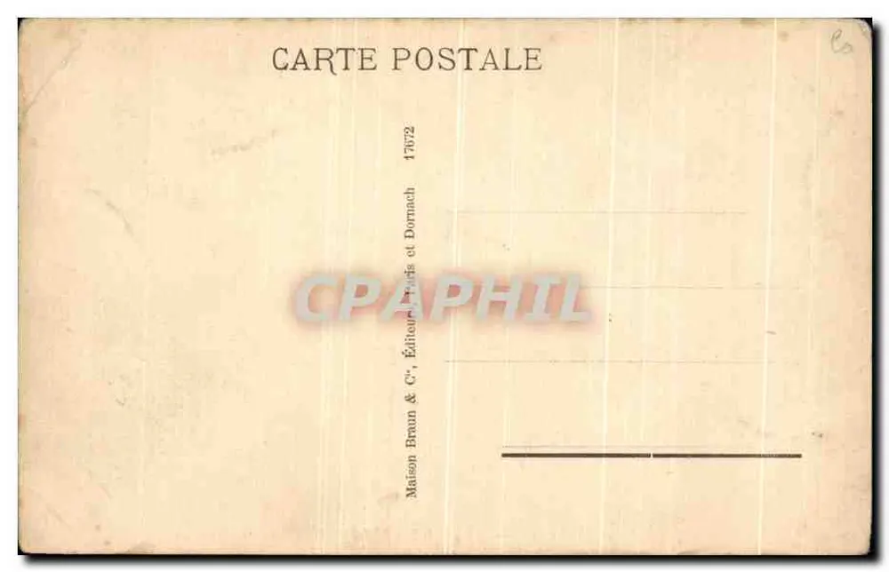 Perto da tempestade — Jos. Israëls — Editor Braun & Cie, n° 17672 - Verso