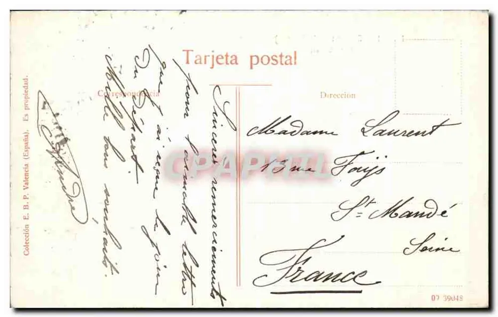 Sagunto (Valencia) — Vista generale — E.B.P. Valencia, n°51 - Verso
