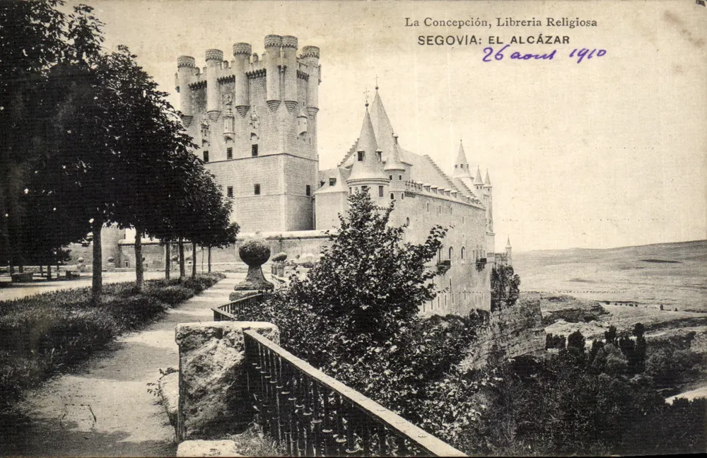 Segovia: Zamek El Alcázar — La Concepción, Religijna Książnica — Madryt - Awers