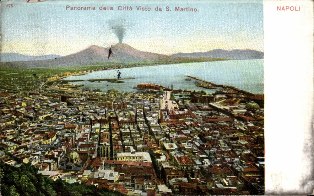 Panorama der Stadt von S. Martino aus — NAPOLI — Verlag G. Blumen & Co. n° 275 - Vorderseite