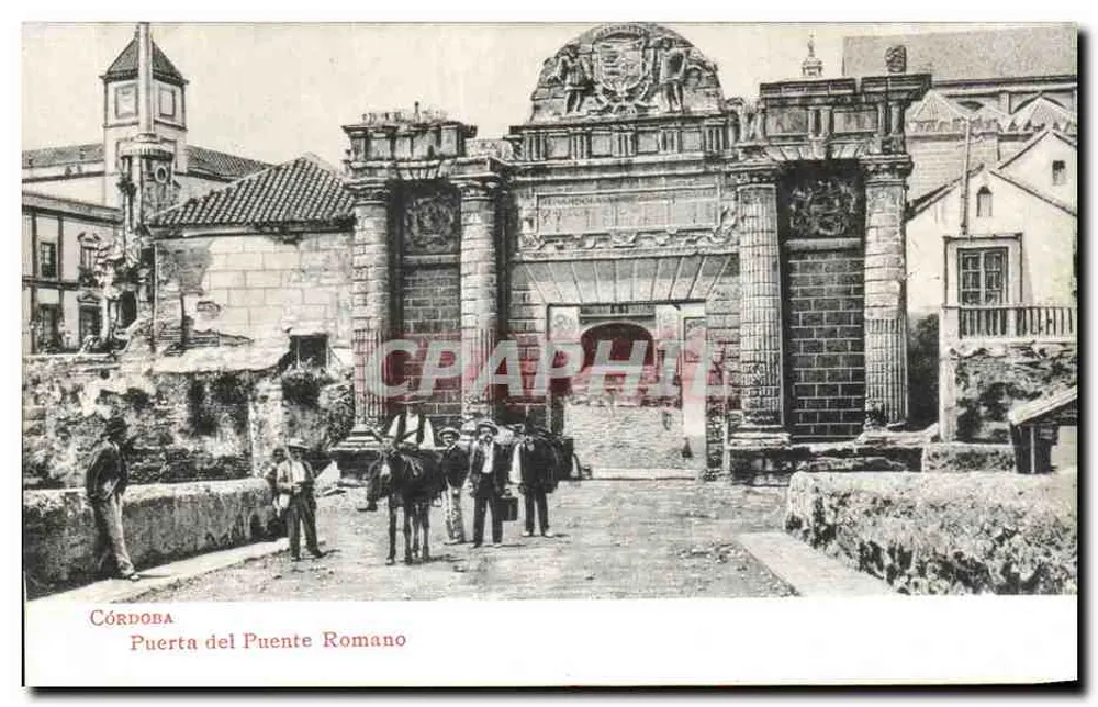 Córdoba — Porta do Ponte Romano — Union Postal Universal, Espanha - Frente