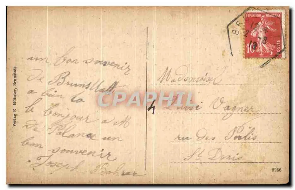 Burnenkreuz — Calvarienberg — Brunstall - Verso
