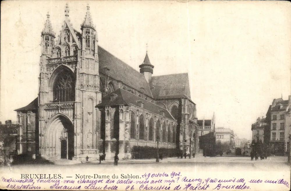 Bruxelles — Notre-Dame du Sablon — éditeur anonyme, n° de série non visible - Frente