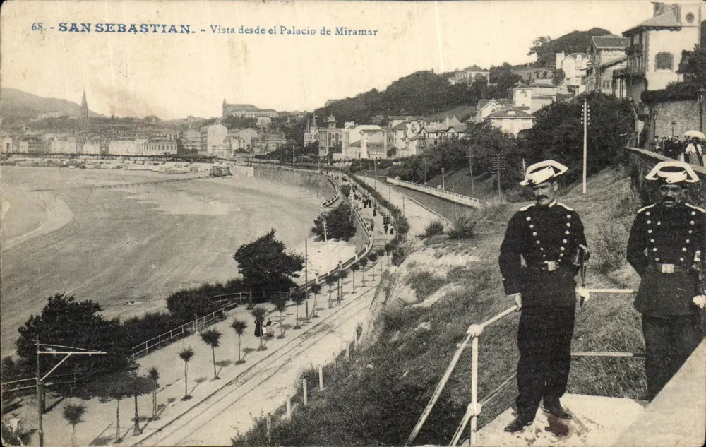 San Sebastián — Ansicht vom Palacio de Miramar — Ausgabe G. G. Galarza - Vorderseite