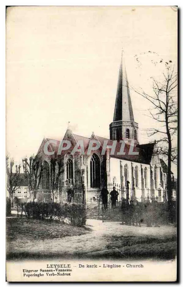 Léysele - Kirche - Verlag Sansen-Vanneste, Seriennummer nicht sichtbar - Vorderseite