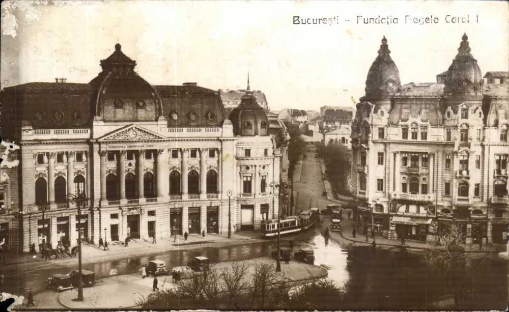 Bukarest - Gründung des Königs Carol I — Gründung der Universität Carol I - Vorderseite