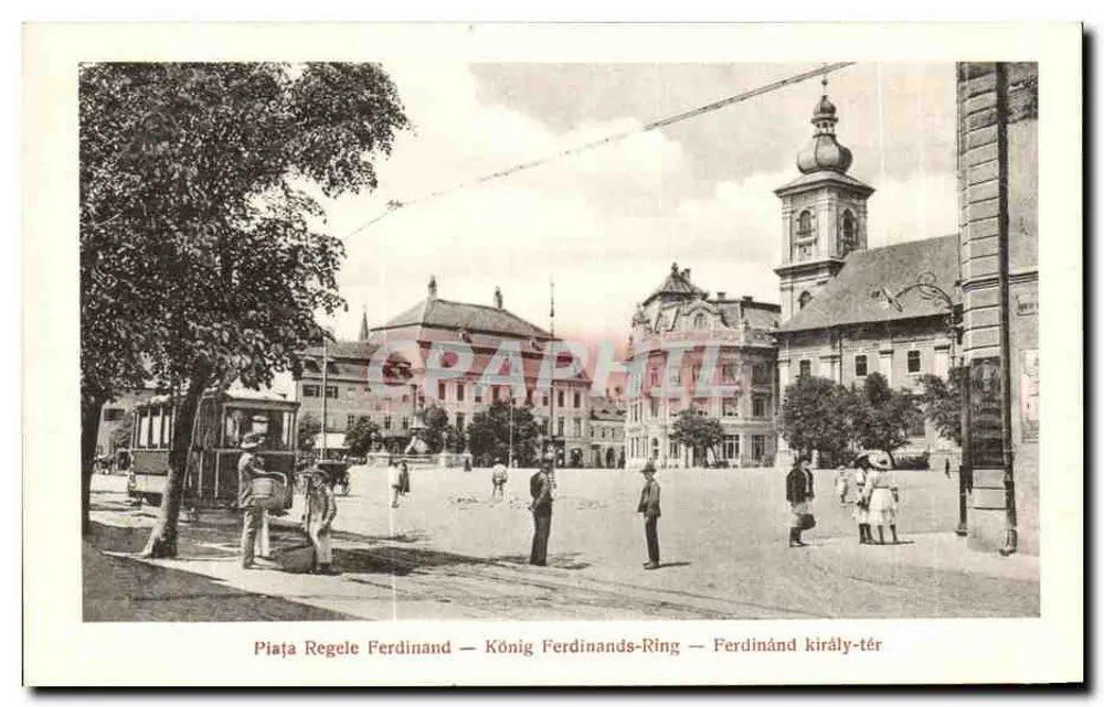 Piața Regele Ferdinand — Place du Roi Ferdinand — König Ferdinands-Ring — Ferдинánd király-tér — Sibiu - Vorderseite