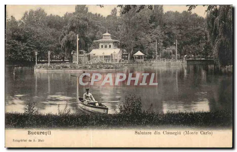 Cismigiu (Monte Carlo) — Park von Bukarest — fotografiert von A. Stati - Vorderseite