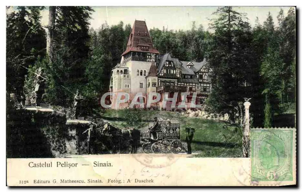 Castelul Pelișor — Sinaia. — Editura G. Matheescu, Sinaia. N° 3128 - Vorderseite