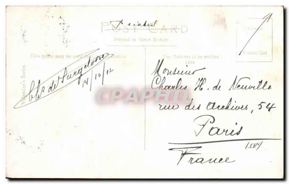 Fort Pavillon, Cliftonville — uitzicht op de promenade en gebouw — Valentine's Series, n°25666 - Achterkant