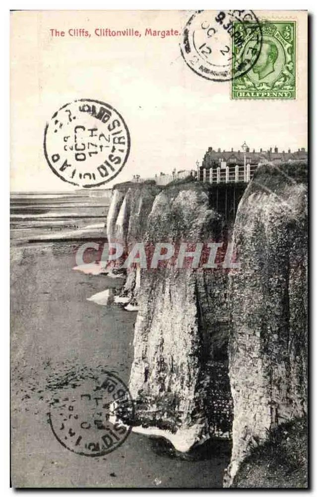 Las acantilados de Cliftonville, Margate — Serie Marítima — H.S. Publishing - Anverso