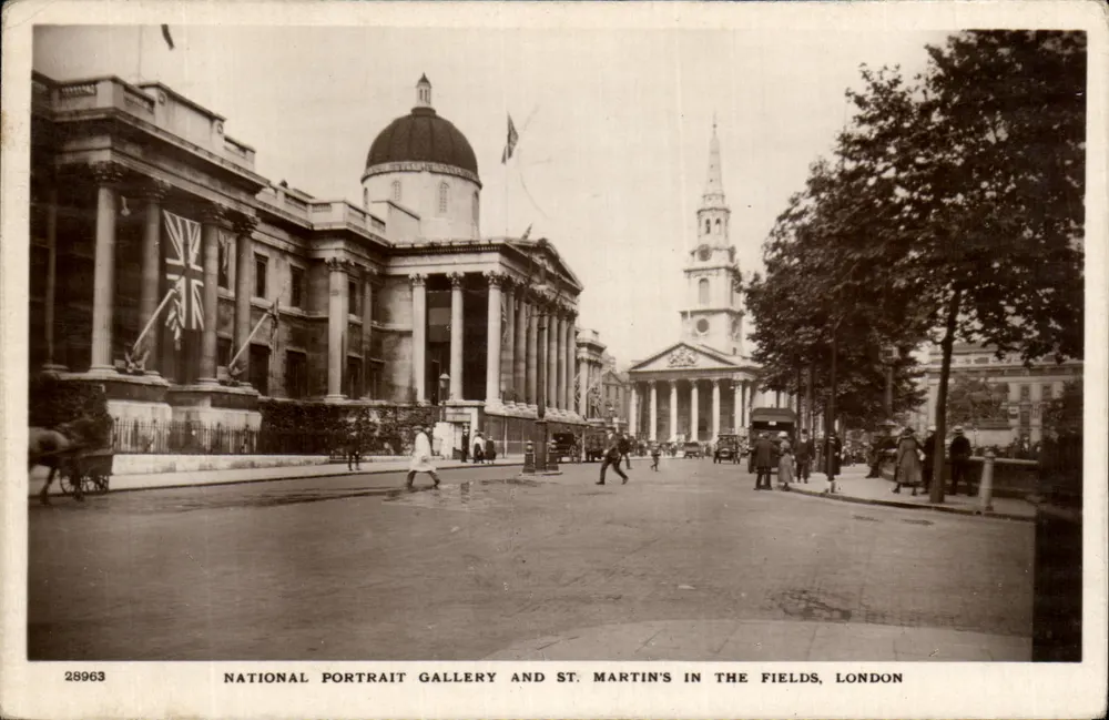 National Portrait Gallery und St. Martin's in the Fields, London — Hunt's Series n°28963 - Vorderseite