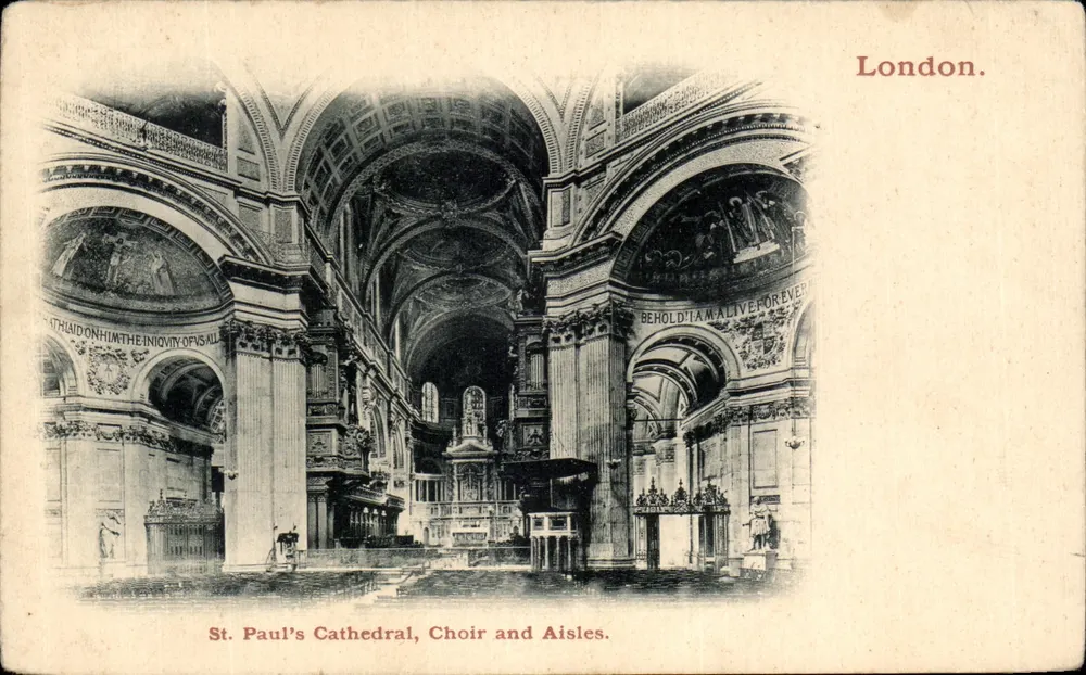St. Paul's Cathedral, Choir and Aisles — London. - Vorderseite