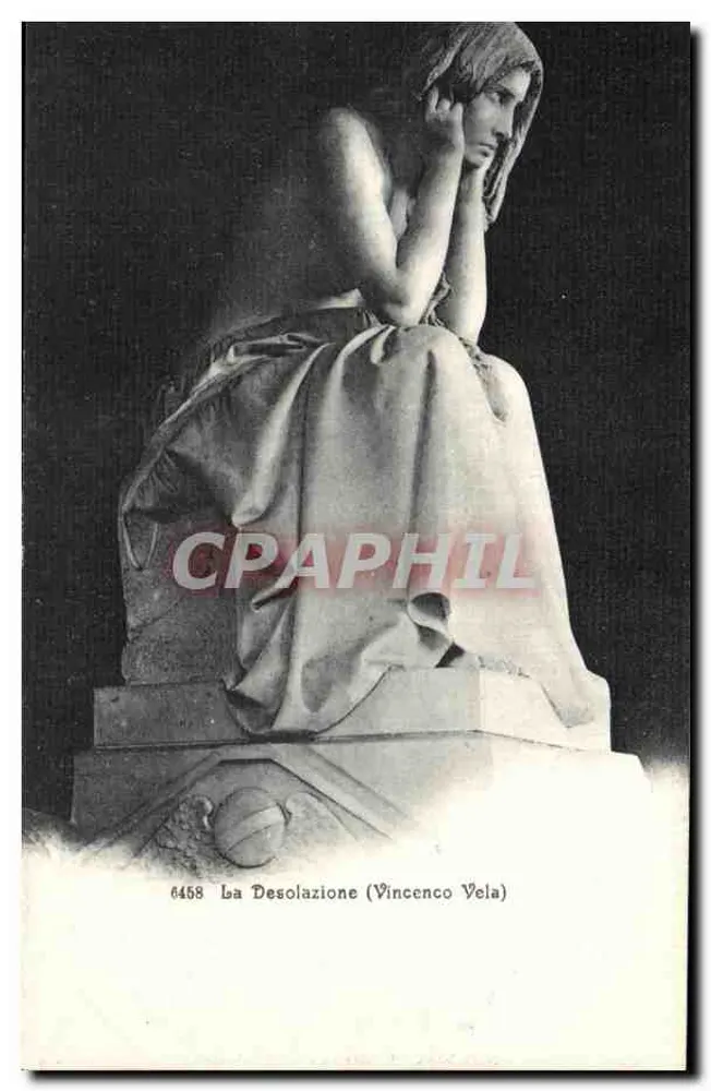 La Desolazione (Vincenzo Vela) — Skulptur — Verlag Wehrli A.-G., Kilchberg - Vorderseite