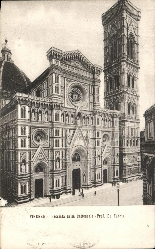 FIRENZE - Facciata della Cattedrale - Prof. De Fabris. - Frente