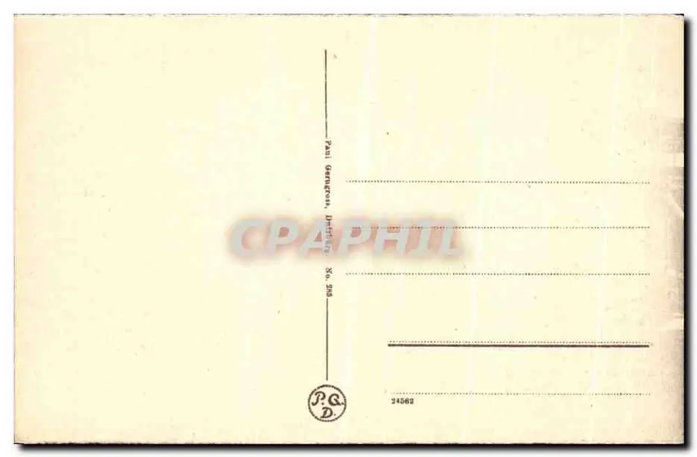 Duisburg-Ruhrort — Hafeneinfahrt mit Rheinbrücke — Paul Gerengross, Duisburg, Nr. 24562 - Rückseite