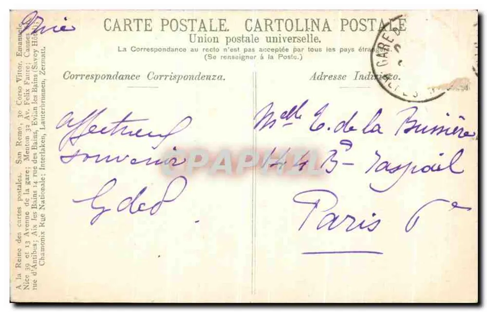 San Remo — O porto — 302 - Verso