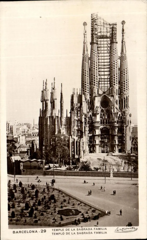 Barcelona - Tempel der Sagrada Familia — Verleger Larrouy, Nr. 29 - Vorderseite