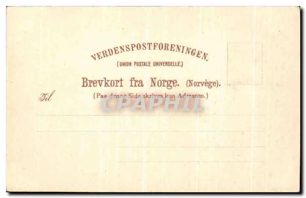 Hotel Nystuen — vista lacustre e montanhosa — H. L. & Co. - Verso