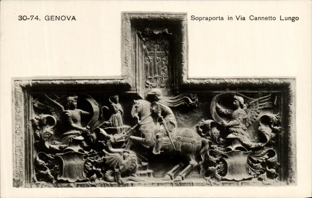 Genova — Sopraporta in Via Cannetto Lungo — Brummer & C. Como - Vorderseite
