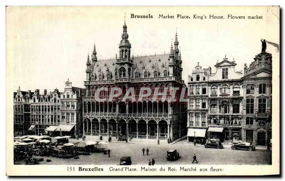 Bruxelles Grand'Place — Maison du Roi, Marché aux fleurs — 151 - Recto