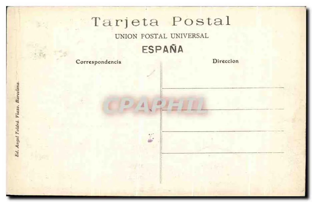 Barcelone, Palacio de Justicia y Arco de Triunfo — éditeur A.T.V. — n° 95 - Rückseite