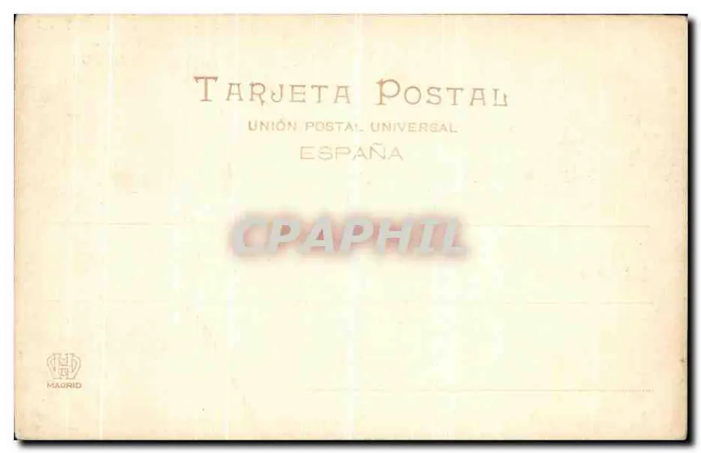 Palácio Real — La Granja — editor Hauser y Menet, n° 792 - Verso
