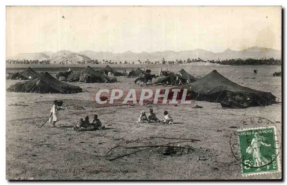 Biskra — Acampamento de Nophlia — Editor não identificado - Frente