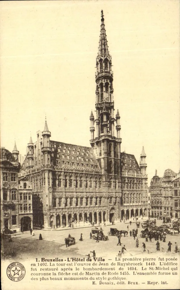 Brüssel — Das Rathaus — Verlag E. Desaix, Brüssel, Nr. 1 - Vorderseite