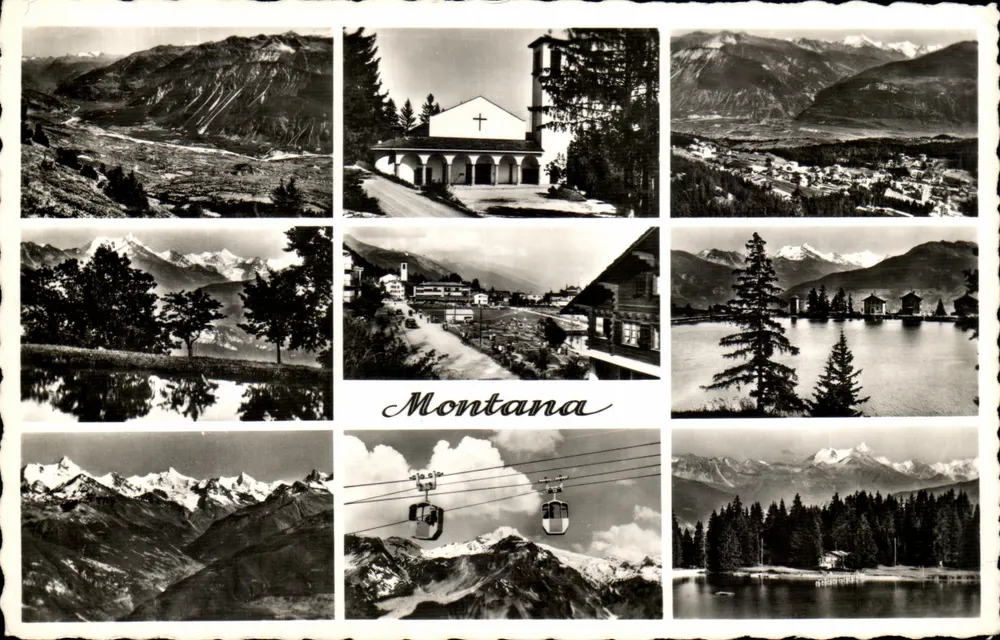 Montana — Montanhas e paisagens — edição Photo Berrochet, Lausanne, n°3611 - Frente