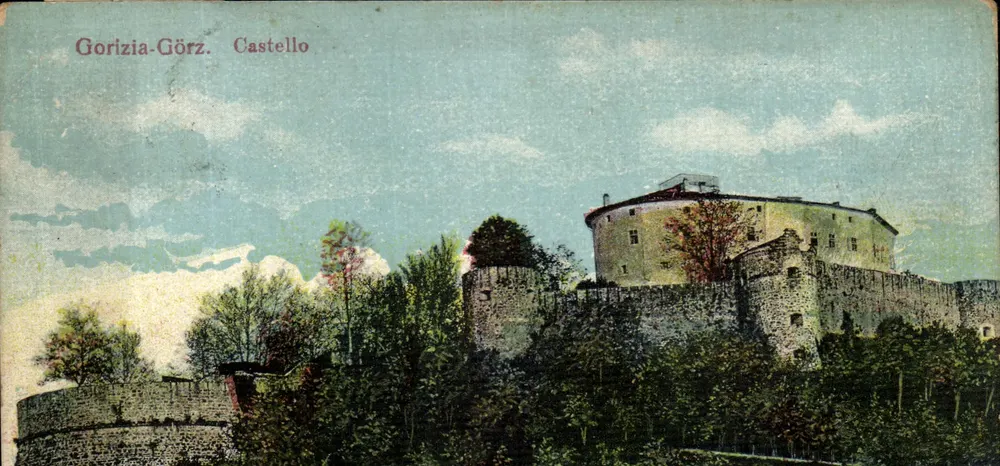 Gorizia-Görz. Castelo — vista do castelo — Verlag de Benigni, C 3009 II - Frente
