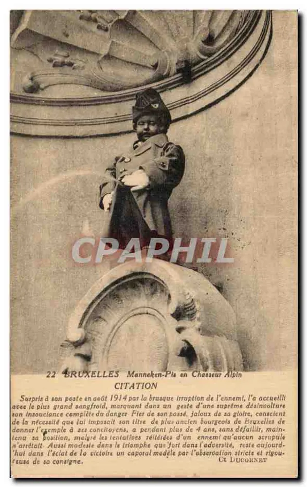 Manneken-Pis und Alpenjäger — Zitierung — Phototype Gibert - Vorderseite