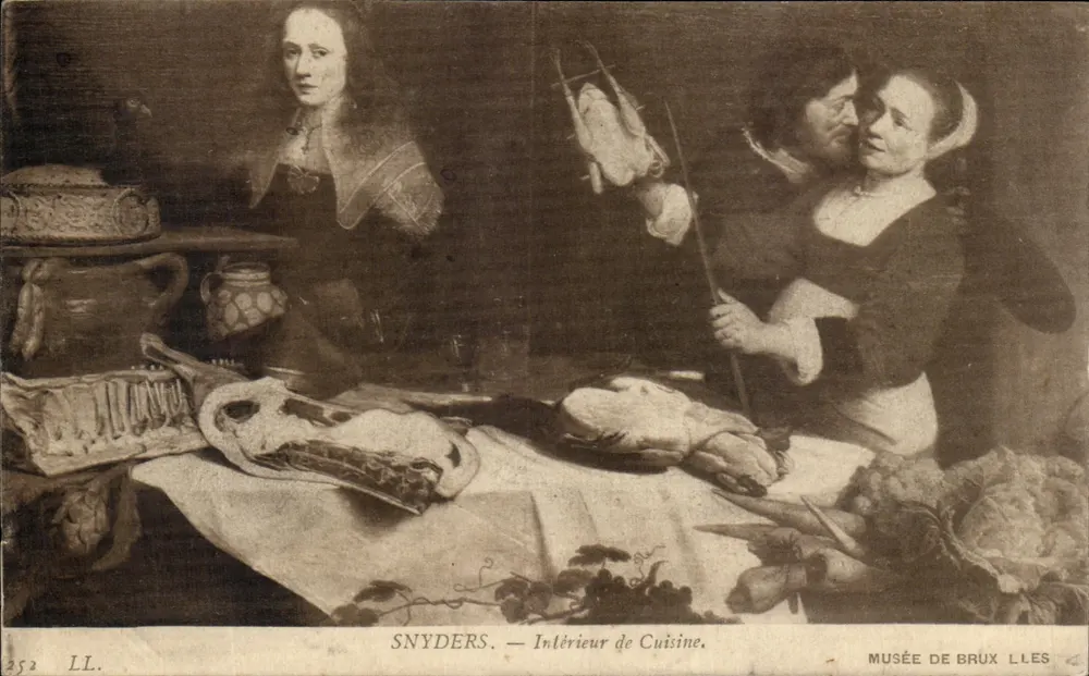 Snyders — Innenraum der Küche — Musée de Bruxelles - Vorderseite