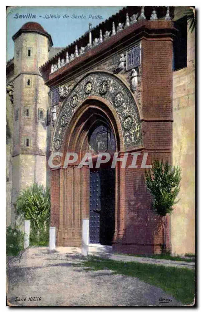 Sevilha - Igreja de Santa Paula. — Editor Lucas, série 102/10 - Frente